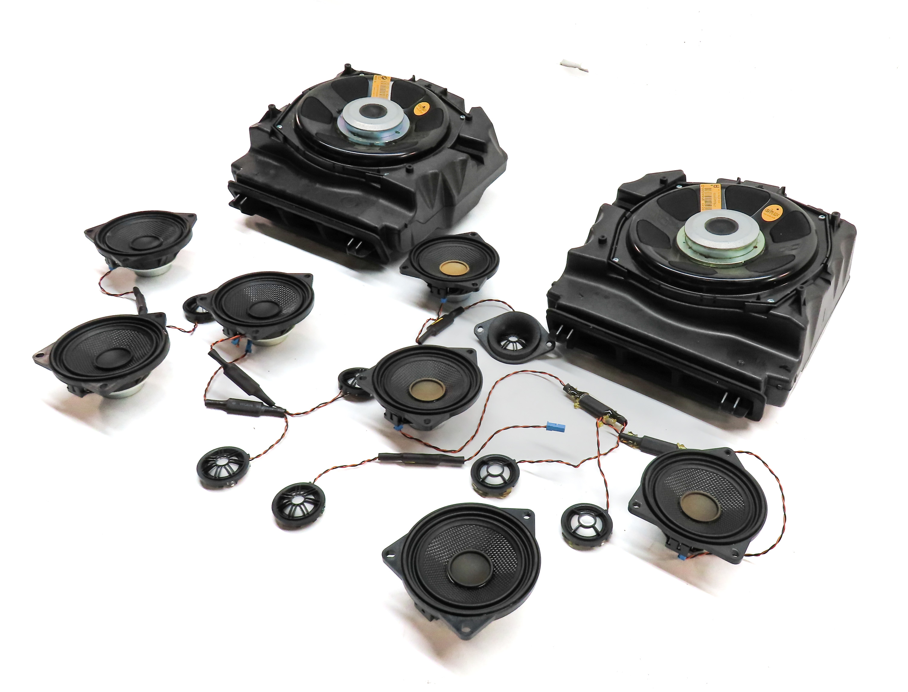2010 BMW 535IGT (F07) RADIO AUDIO SOUND SYSTEM SPEAKER SUBWOOFER TWEETER SET/16 — exact item pictured
